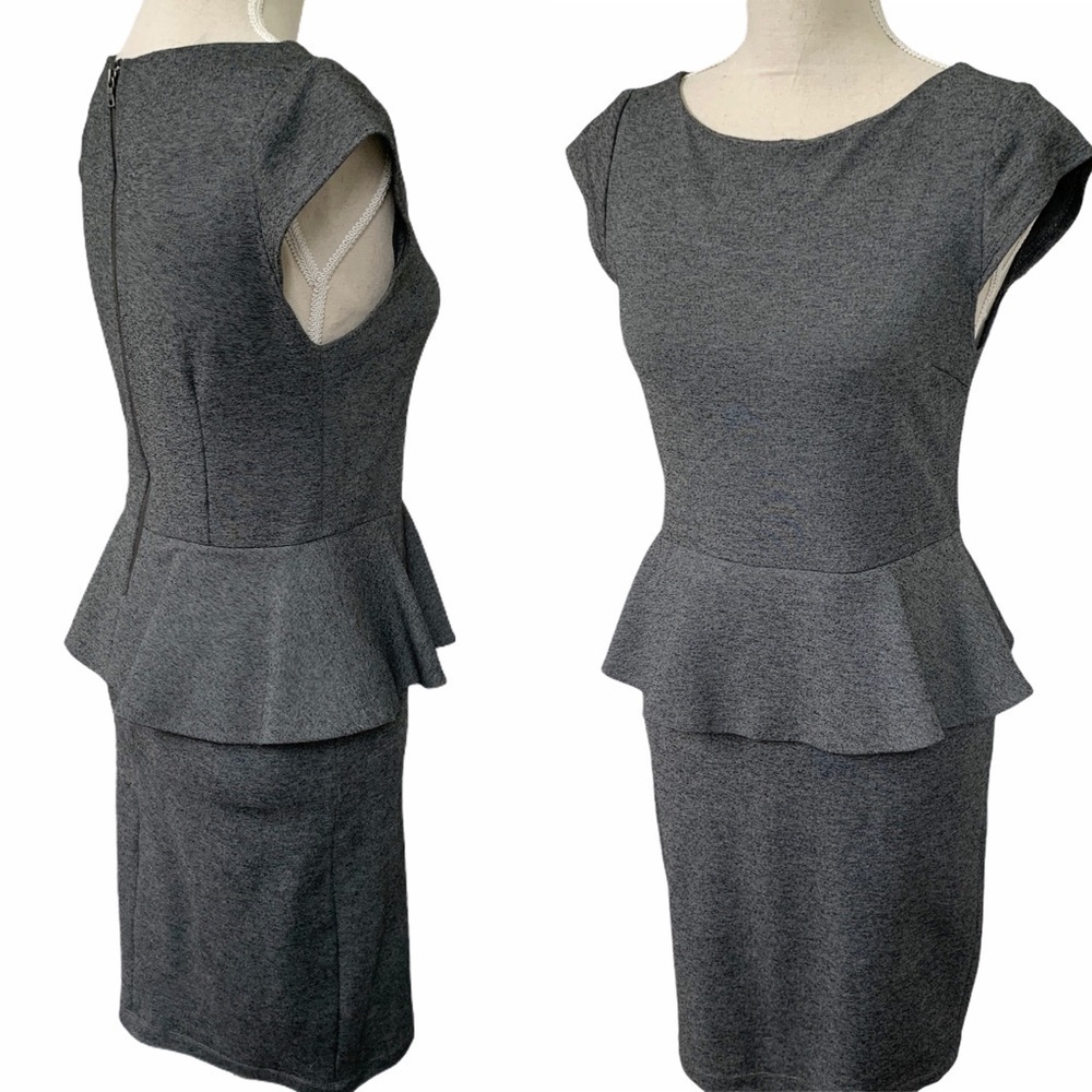 Alice + Olivia Employed Stretch Peplum Dress